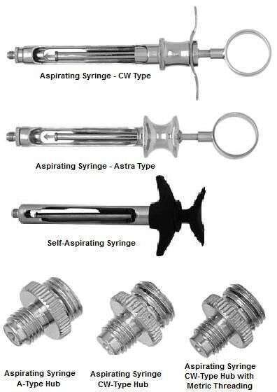 Aspirating Syringes