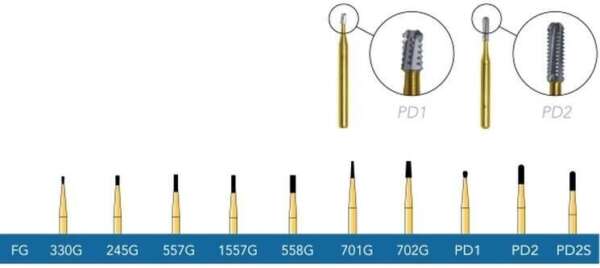 Crown Cutting Carbide Burs