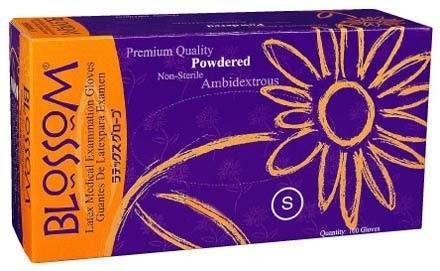 Latex Exam Lightly Powdered Gloves - Blossom