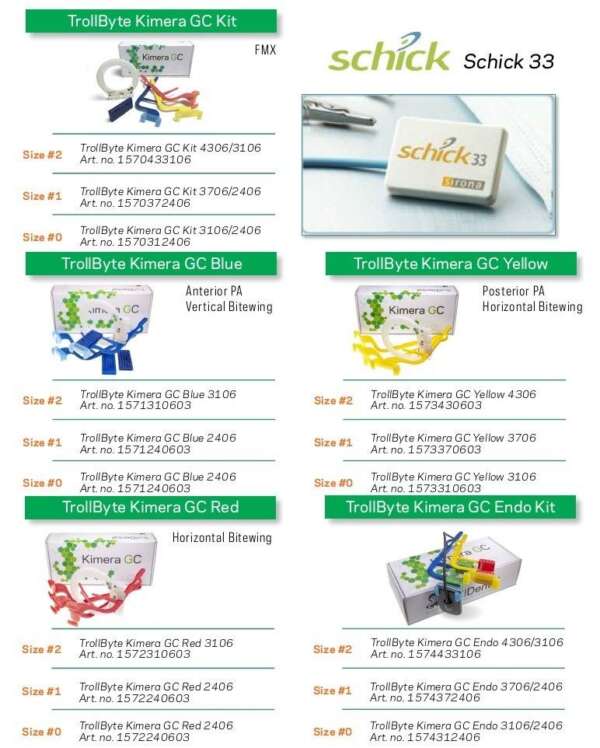 TrollByte Schick 33 Sensor Holders