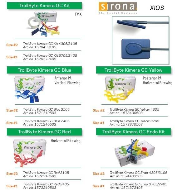 TrollByte Sirona Xio Sensor Holders